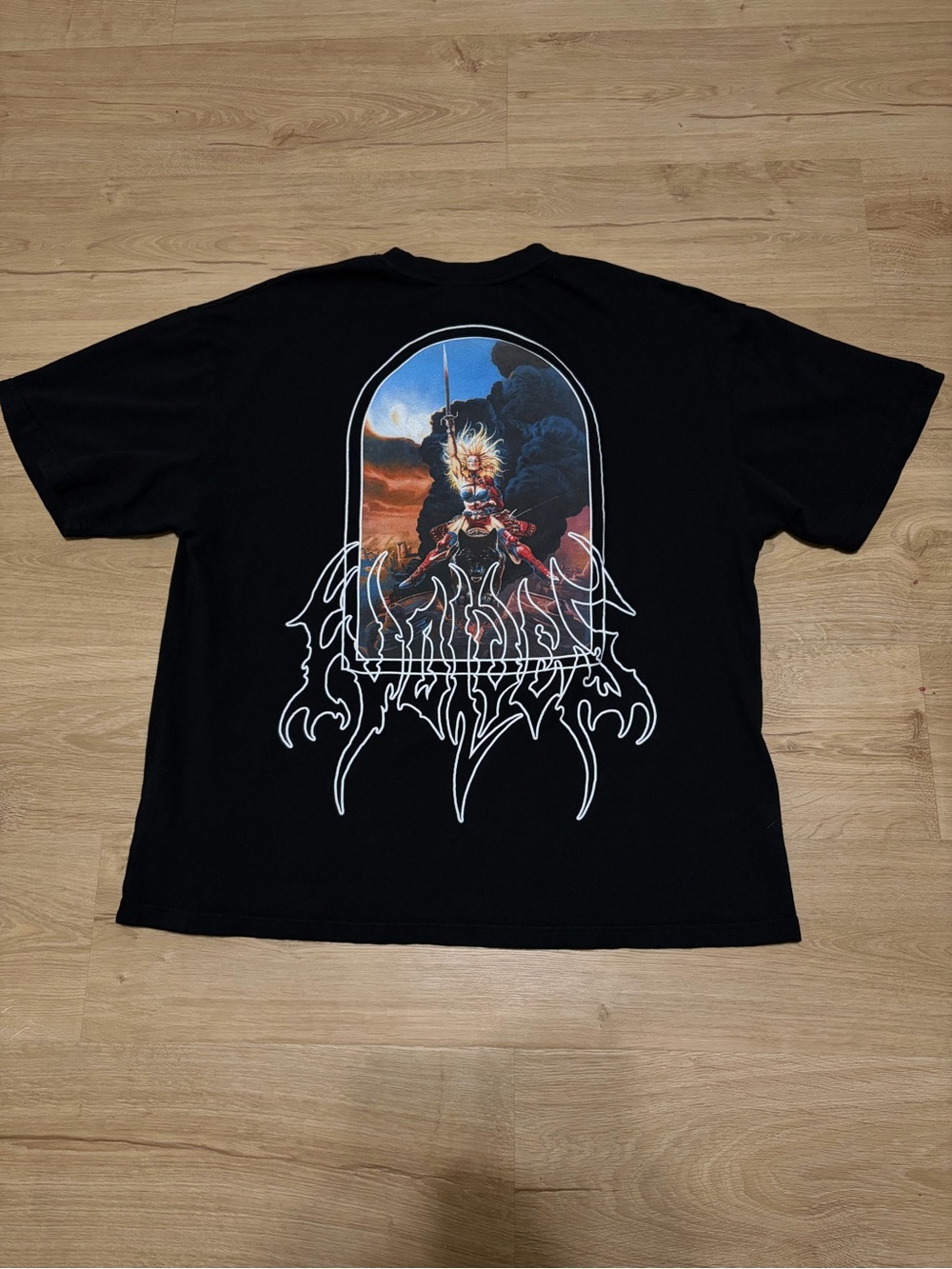 Darc Sport Black Short-Sleeve Tee with Multicolor Back Graphic